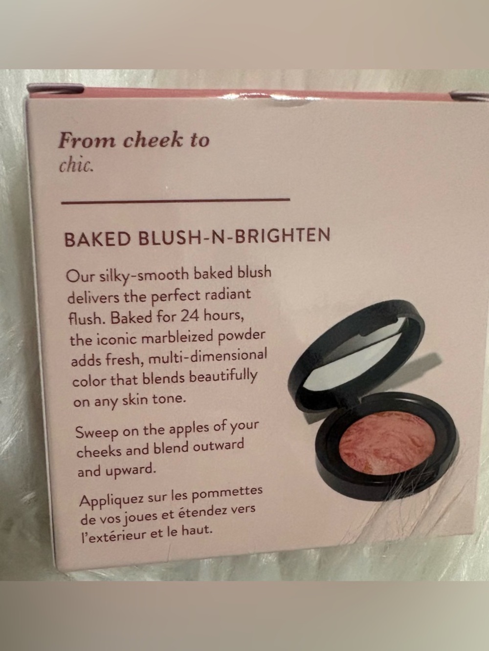 BNIB Laura Geller Marbleized Baked Blush-N-Brighten in Pink Buttercream - Picture 2 of 6